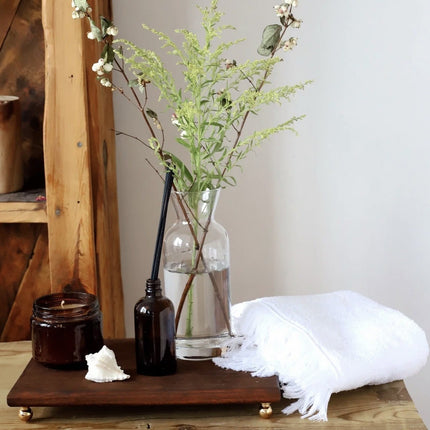 AKAYEV WOOD 30 X 20 CM SERVEERSCHAAL GOLD