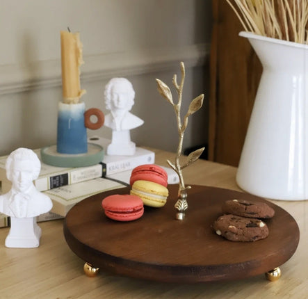 AKAYEV WOOD ETAGERE 1 LAAGS 24CM GOLD