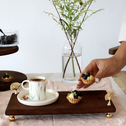 AKAYEV WOOD GINKGO SERVEERSCHAAL 30 X 15CM