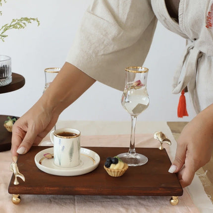 AKAYEV WOOD GINKGO SERVEERSCHAAL 30 X 20CM