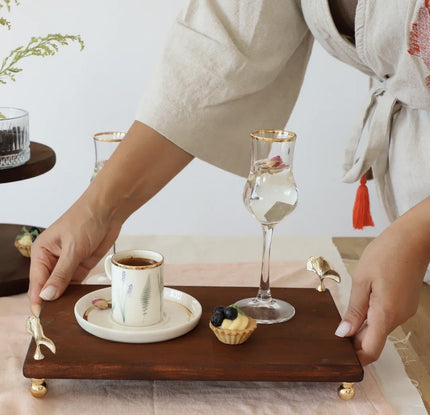 AKAYEV WOOD GINKGO SERVEERSCHAAL 30 X 20CM