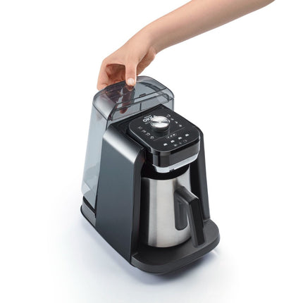 ARZUM Arzum OKKA Rich Spin Pro Turkse koffiemachine met waterreservoir chroomkleur