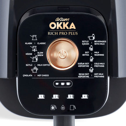 ARZUM Arzum OKKA Rich Spin Pro Turkse koffiemachine met waterreservoir copperkleur
