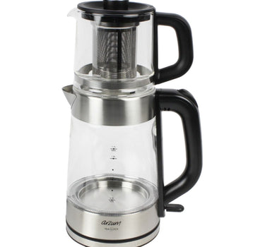 ARZUM ARZUM TEA CLOCK GLAZEN ELEKTRISCHE THEEPOT - Waterkoker en Theepot in 1