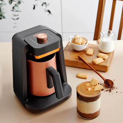 ARZUM OKKA Rich Spin Pro Turkse Koffiezetapparaat Zwart - Koper