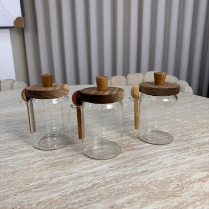 Bavary Acacia Glazen Voorraadpot