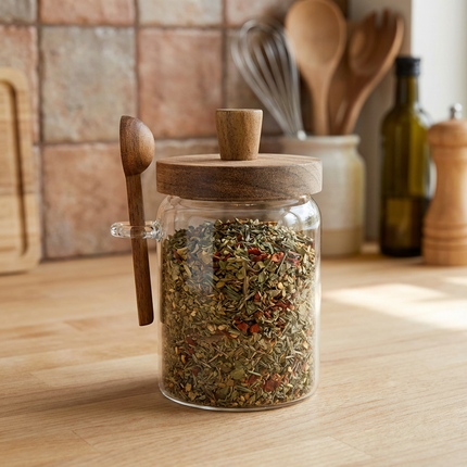 Bavary Acacia Glazen Voorraadpot