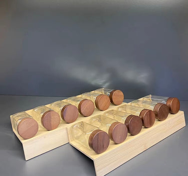 Bavary Bamboe kruidenrek voor lade | 2 stuks | 12 potjes