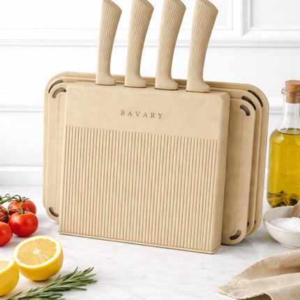 Bavary BAVARY Messenset met Snijplanken – 8-delig