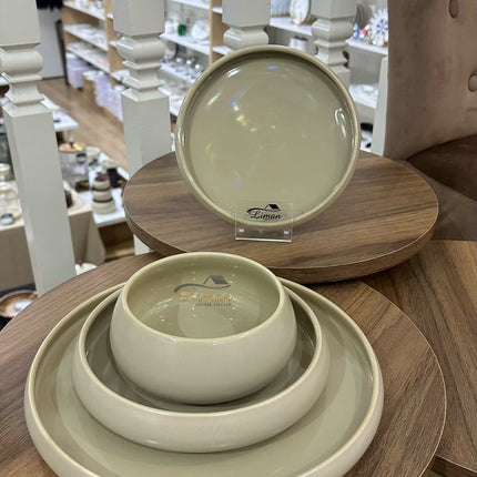 Bavary Bondy Serviesset 24 Delig | 6 Persoons Mat Beige ( Chubby )