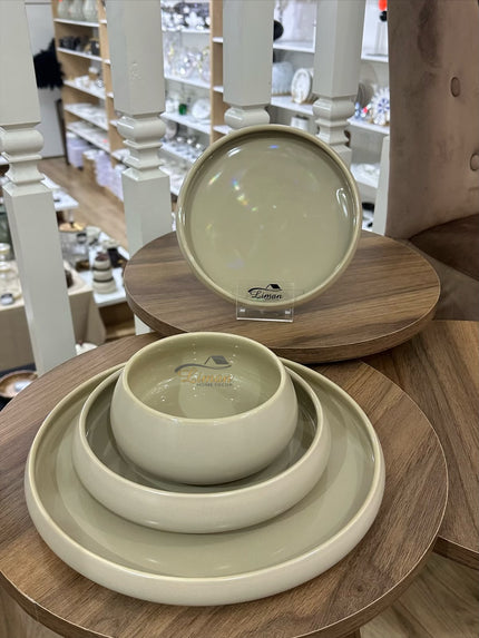 Bavary Bondy Serviesset 24 Delig | 6 Persoons Mat Beige ( Chubby )