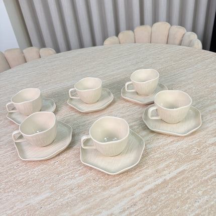 Bavary Linea Koffieset 12 Delig | 6 Persoons Beige