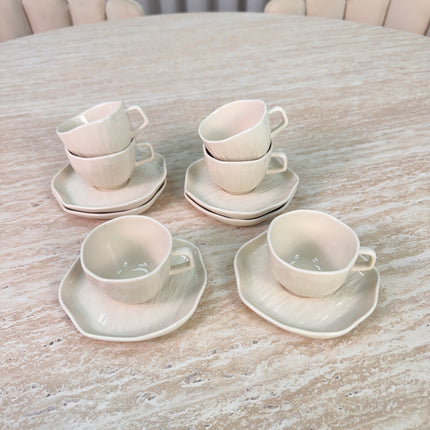 Bavary Linea Koffieset 12 Delig | 6 Persoons Beige