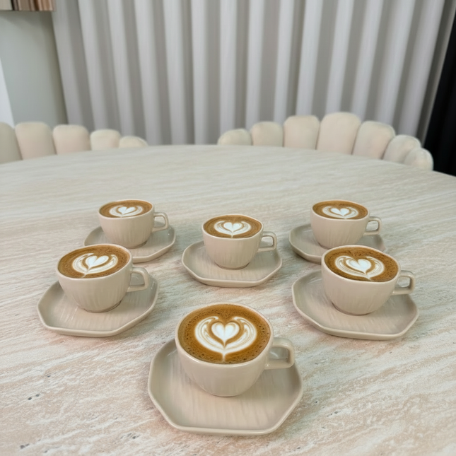 Bavary Linea Koffieset 12 Delig | 6 Persoons Beige