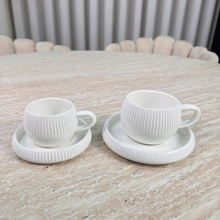 Bavary Lines Espressoset 12 Delig | 6 persoons Wit