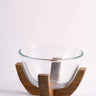 Bavary Organisch glazen schaal met stand | 13.8 cm