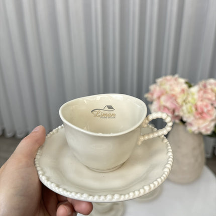 Bavary Parel Espressoset 12 Delig | 6 Persoons Beige