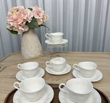 Bavary Parel Espressoset 12 Delig | 6 Persoons Wit
