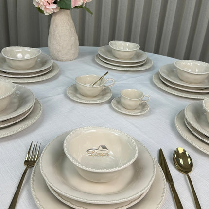 Bavary Parel Serviesset 24 Delig | 6 Persoons Beige