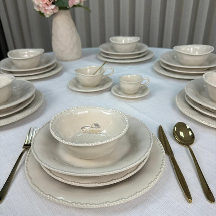 Bavary Parel Serviesset 24 Delig | 6 Persoons Beige