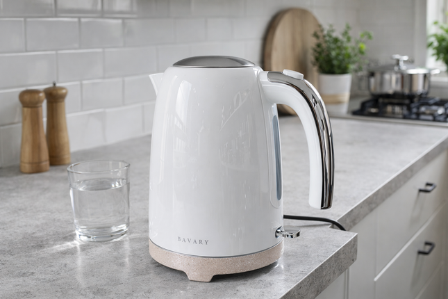 Bavary Pearl White Waterkoker | 1,7 Liter