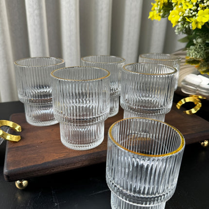 Bavary Ray Short 6 Delige Glas 180 ML Gold