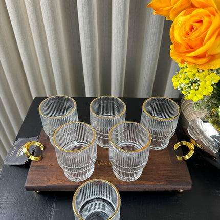 Bavary Ray Short 6 Delige Glas 180 ML Gold