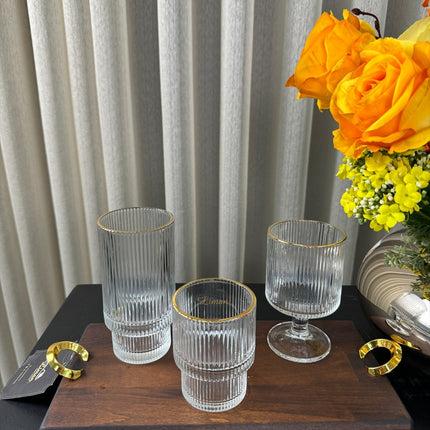 Bavary Ray Short 6 Delige Glas 180 ML Gold