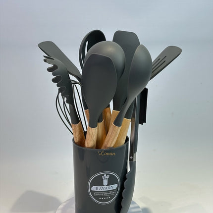 Bavary Silikon Keukengereiset 6 Delig Antraciet