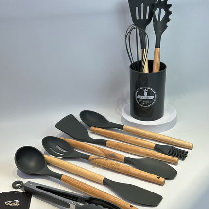 Bavary Silikon Keukengereiset 6 Delig Antraciet