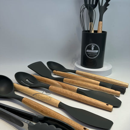 Bavary Silikon Keukengereiset 6 Delig Antraciet