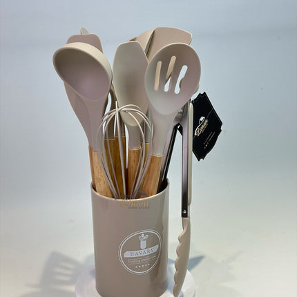 Bavary Silikon Keukengereiset 6 Delig Beige