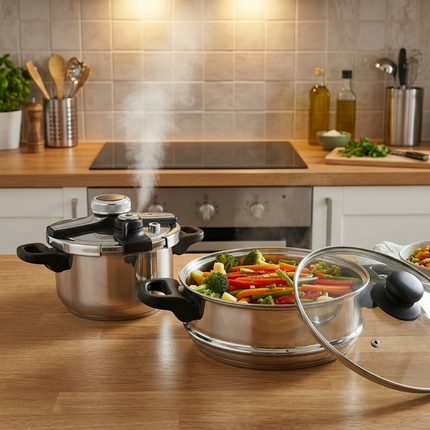 Bavary Snelkook- / couscous pan 22 cm | 4 Liter