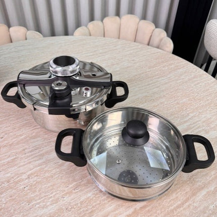 Bavary Snelkook- / couscous pan 24 cm | 6 Liter