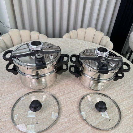 Bavary Snelkook- / couscous pan 24 cm | 6 Liter