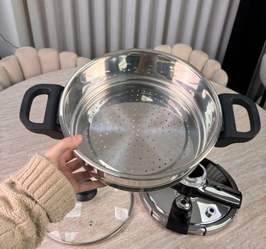 Bavary Snelkook- / couscous pan 24 cm | 6 Liter