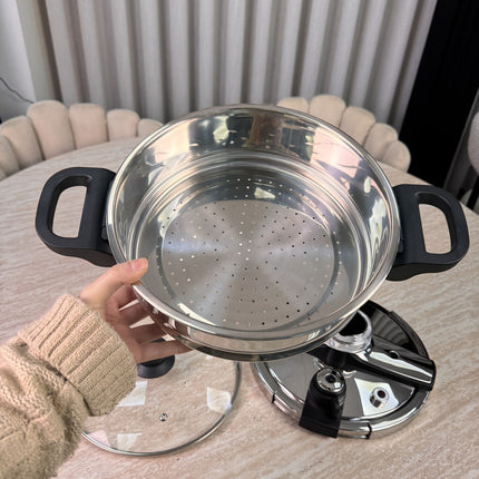 Bavary Snelkook- / couscous pan 24 cm | 6 Liter