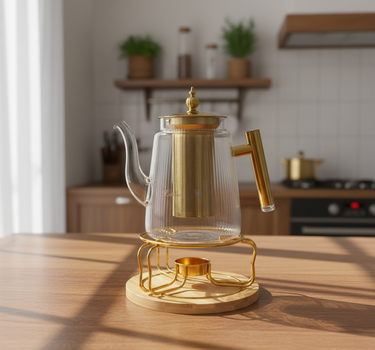 Bavary Theepot met waxinhouder