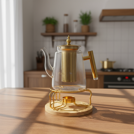 Bavary Theepot met waxinhouder