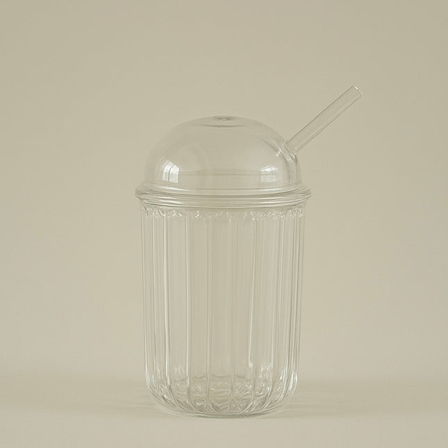 Bavary Vera ijskoffieglas met rietje en deksel | 500 ml | 1 stuk