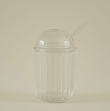 Bavary Vera ijskoffieglas met rietje en deksel | 500 ml | 1 stuk