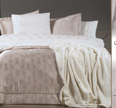 Bella Bella Home Aden Bed Spreiset 10 delig Beige