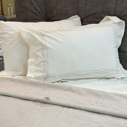 Bella Bella Home Aren Dunne Spreiset 7 delig Beige