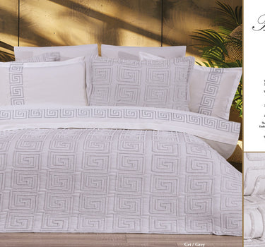 Bella Bella Home Athena Spreiset 9 delig Grijs