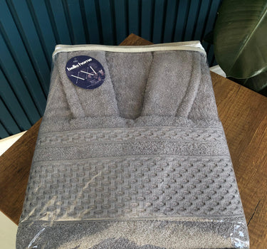 Bella Bella Home Badjas 2XL Grijs 3 Delig