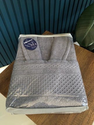 Bella Bella Home Badjas 2XL Grijs 3 Delig