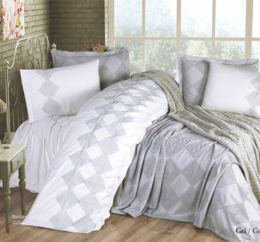 Bella Bella Home Diana Dunne Spreiset 7 delig Grijs