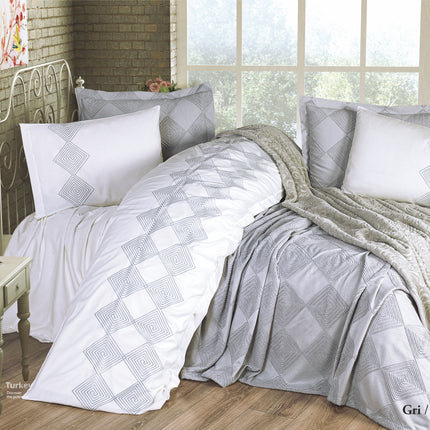 Bella Bella Home Diana Dunne Spreiset 7 delig Grijs