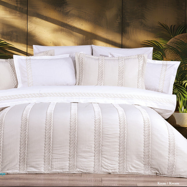 Bella Bella Home Flora Spreiset 9 delig Cream