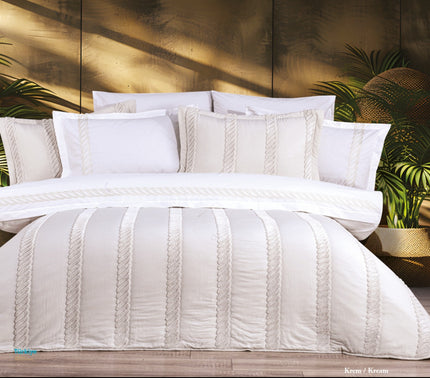 Bella Bella Home Flora Spreiset 9 delig Cream